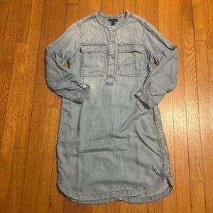 J.Crew 3/4 Sleeve Denim Dress Womens XS